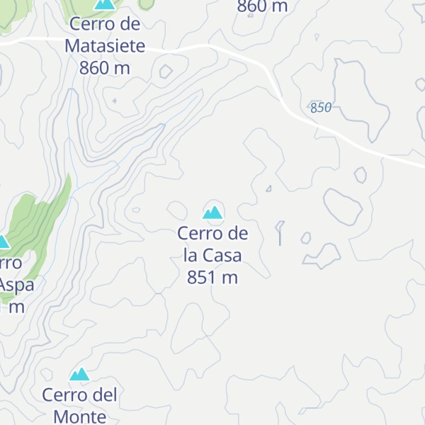 Map of Cerro de la Casa