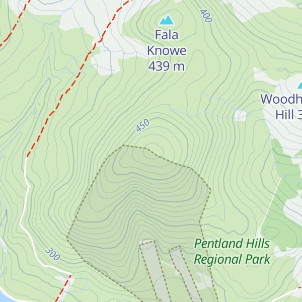 Map of Castlelaw Hill