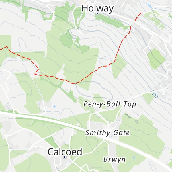 Map of Pen y Ball
