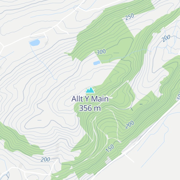 Map of Allt Y Main
