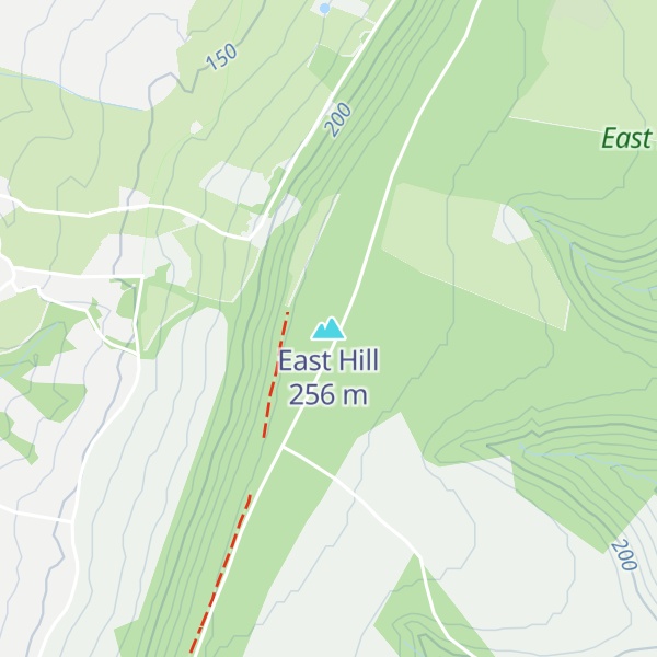 Map of East Hill