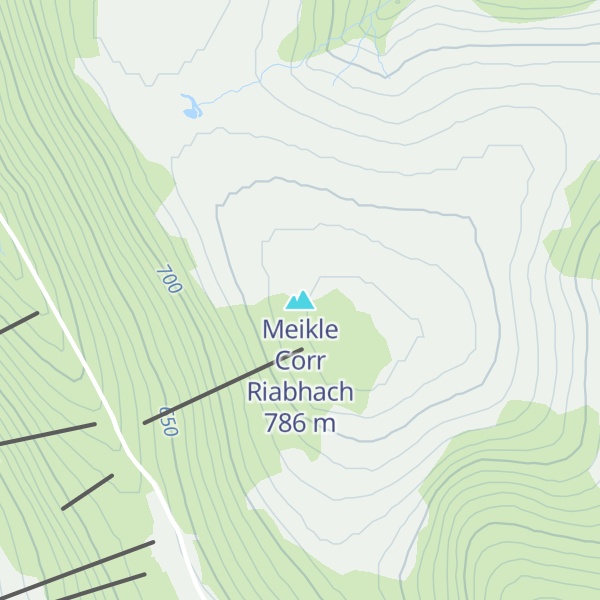 Map of Meikle Corr Riabhach