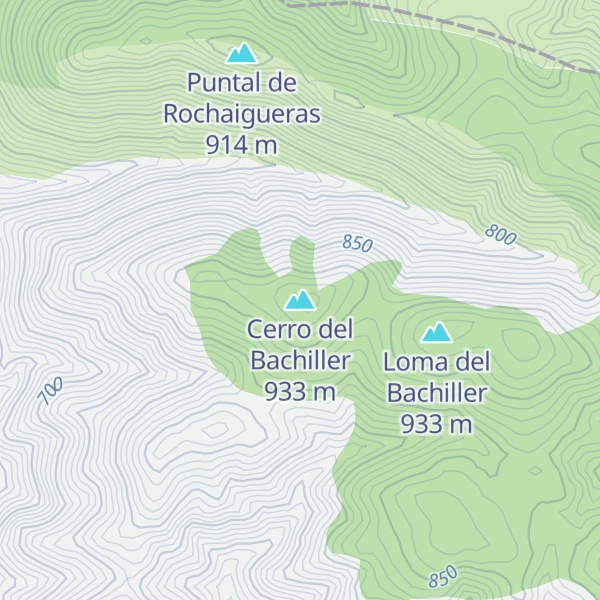 Map of Cerro del Bachiller