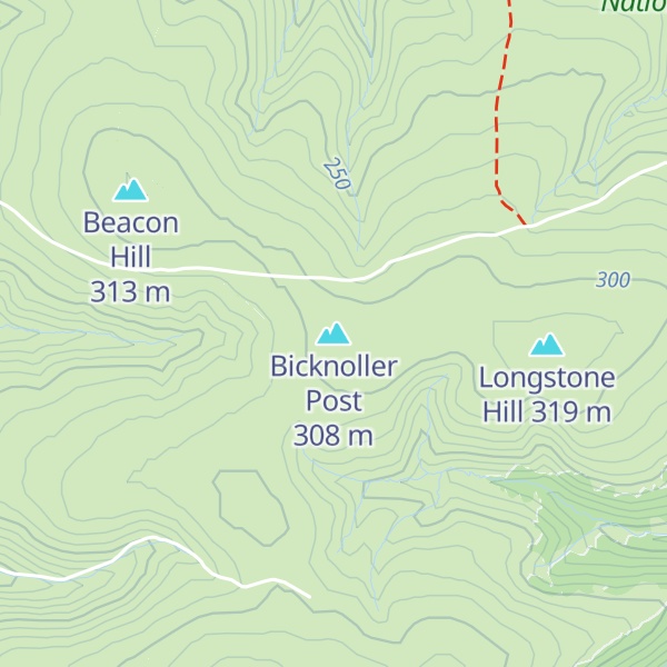 Map of Bicknoller Post