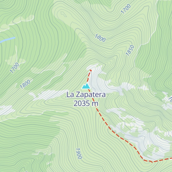 Map of La Zapatera
