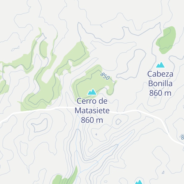 Map of Cerro de Matasiete