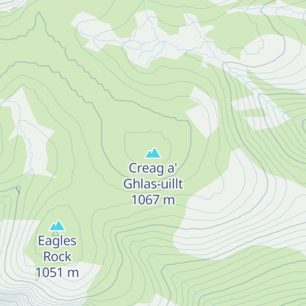 Map of Creag a' Ghlas-uillt