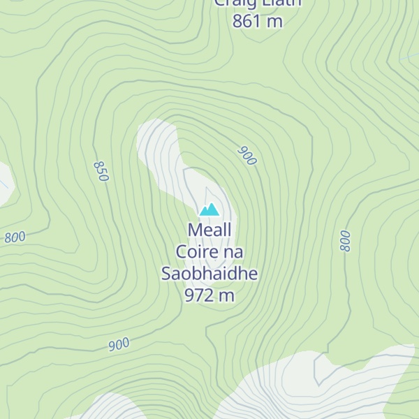 Map of Meall Coire na Saobhaidhe