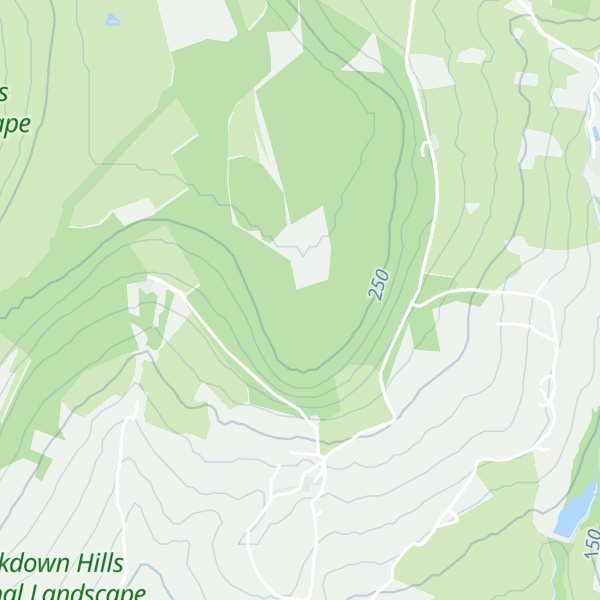Map of Culm Davy Hill