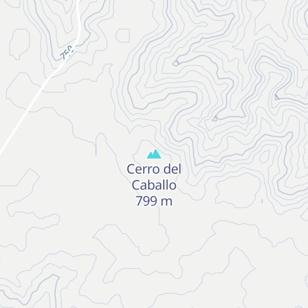 Map of Cerro del Caballo