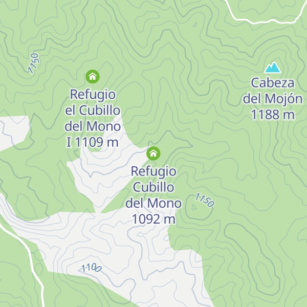 Map of Refugio Cubillo del Mono