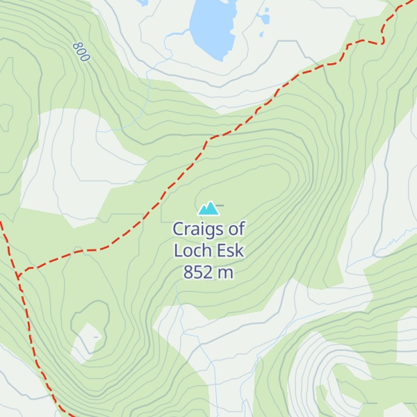 Map of Craigs of Loch Esk