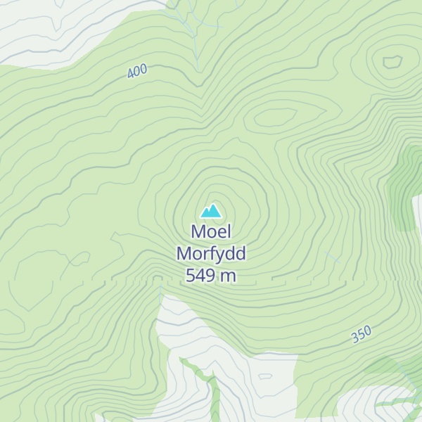 Map of Moel Morfydd