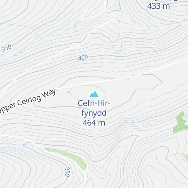 Map of Cefn-Hir-fynydd