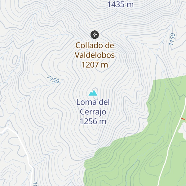 Map of Loma del Cerrajo