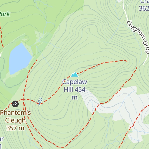 Map of Capelaw Hill