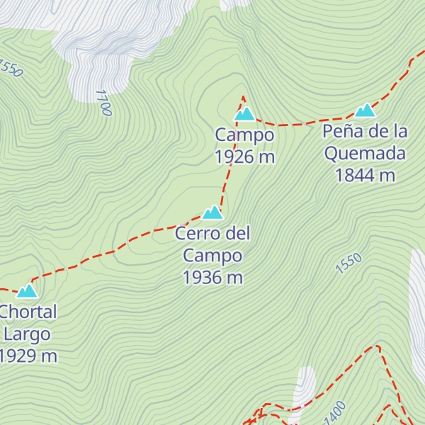Map of Cerro del Campo