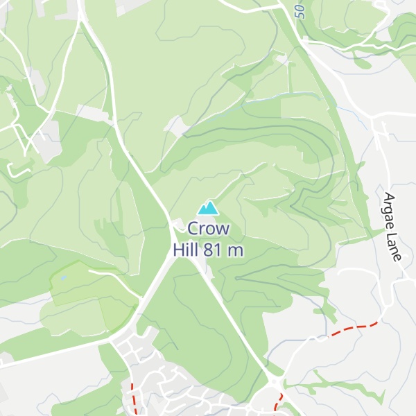 Map of Crow Hill