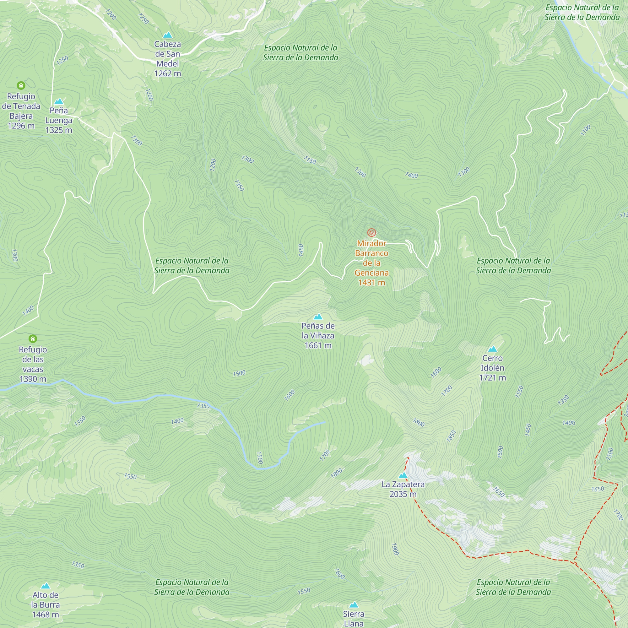 Refugio Chalet Jaquotot map