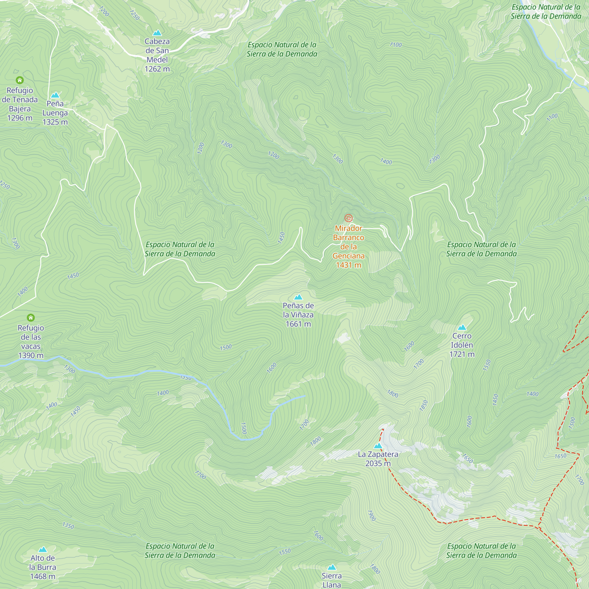 Refugio Chalet Jaquotot map