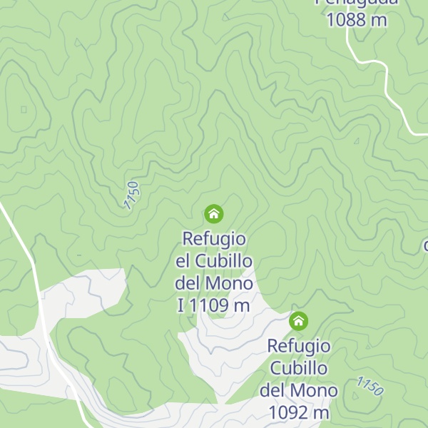 Map of Refugio el Cubillo del Mono I
