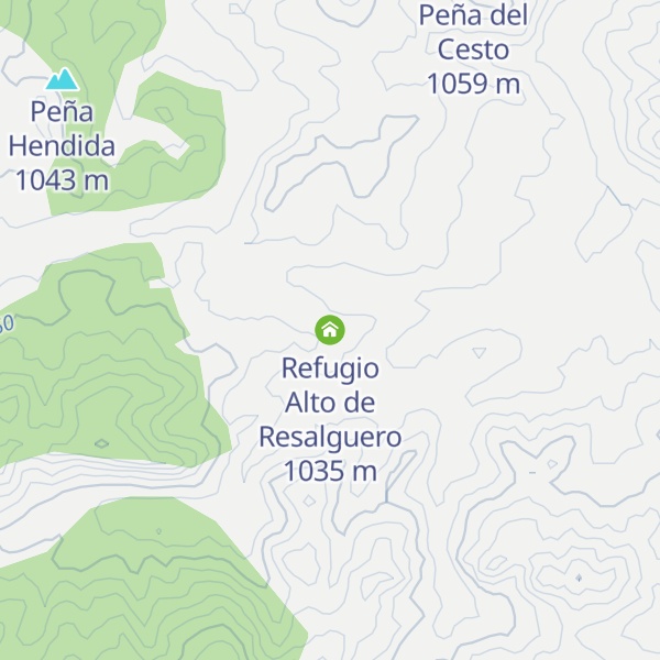 Map of Refugio Alto de Resalguero