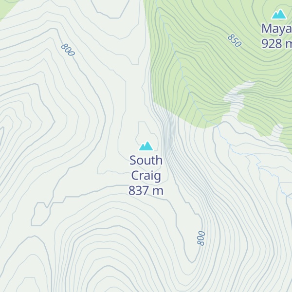 Map of South Craig