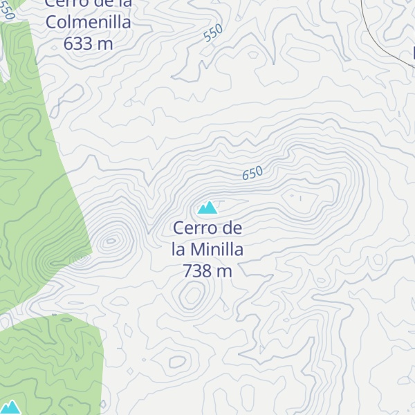 Map of Cerro de la Minilla