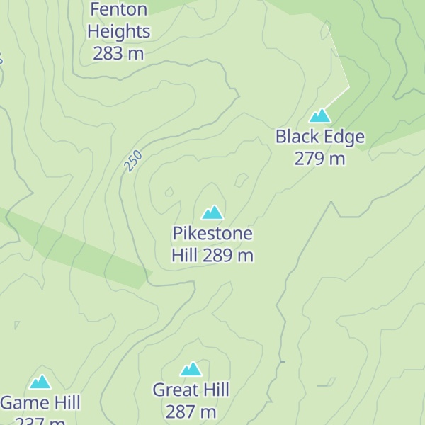 Map of Pikestone Hill