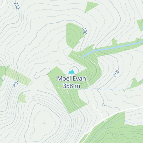Map of Moel Evan