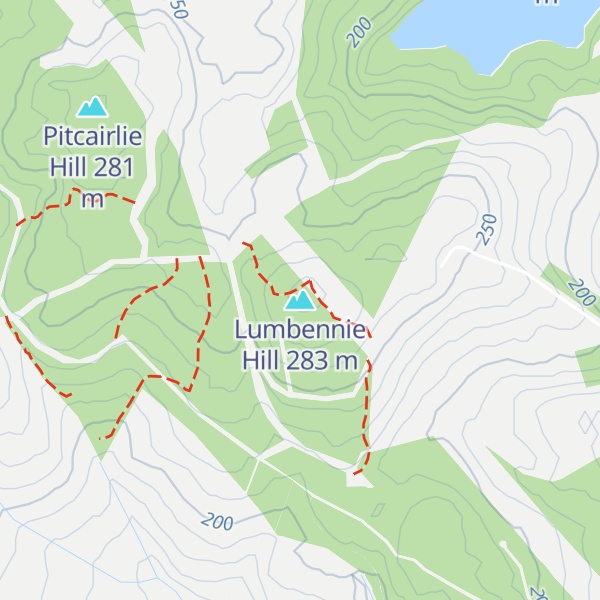 Map of Lumbennie Hill