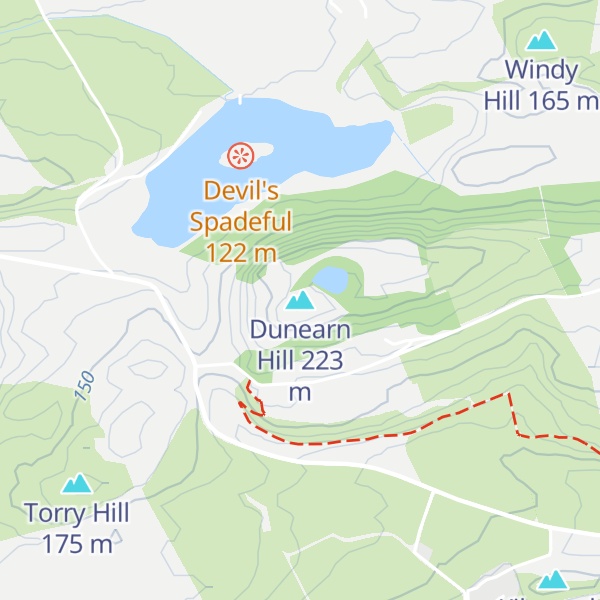 Map of Dunearn Hill