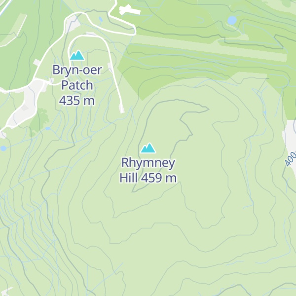 Map of Rhymney Hill