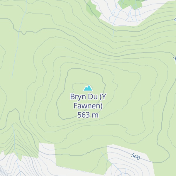 Map of Bryn Du (Y Fawnen)