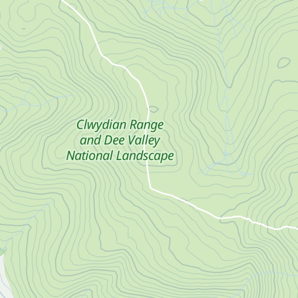 Map of Moel Dywyll
