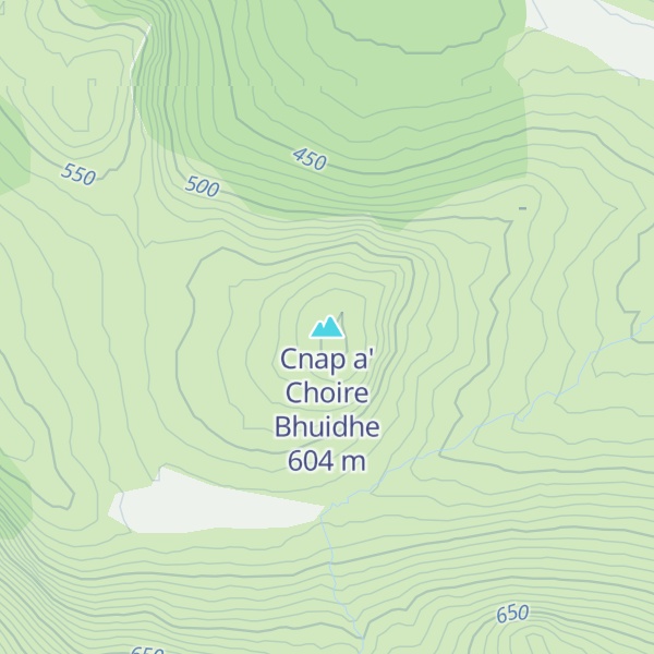 Map of Cnap a' Choire Bhuidhe