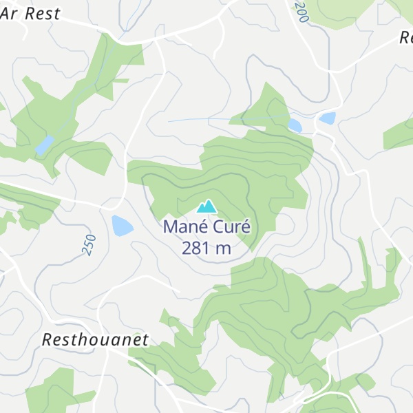 Map of Mané Curé
