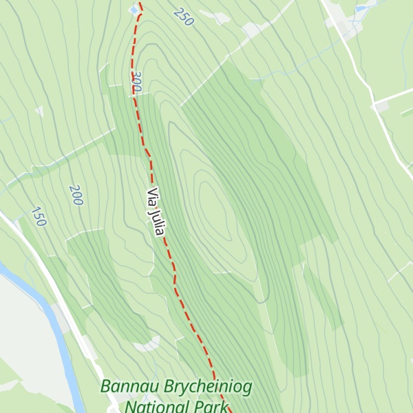 Map of Allt yr Esgair