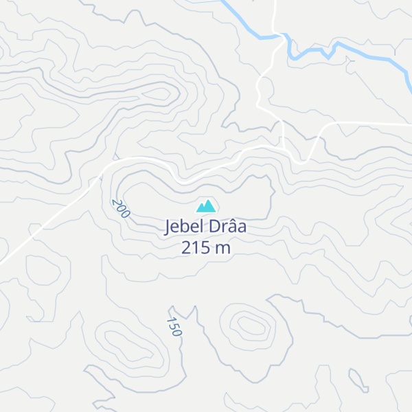 Map of Jebel Drâa