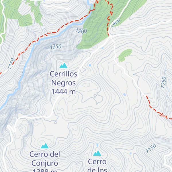 Map of Cerro de las Hoyas