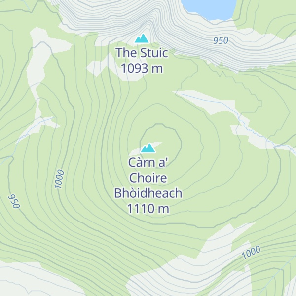Map of Càrn a' Choire Bhòidheach