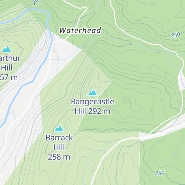 Map of Rangecastle Hill