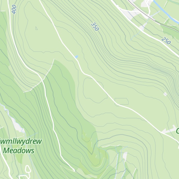 Map of Cefn y Brithdir