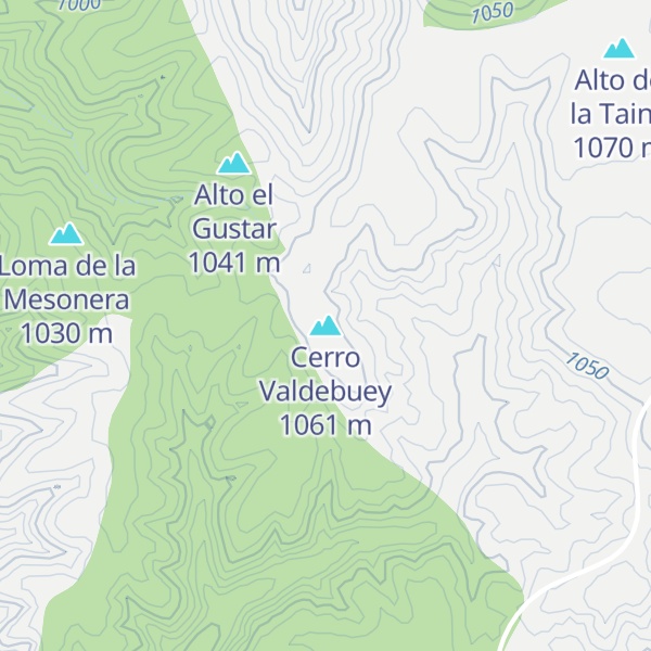 Map of Cerro Valdebuey