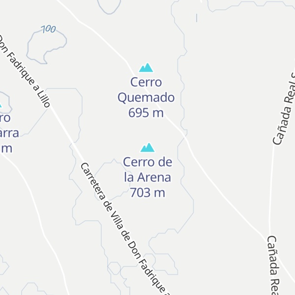 Map of Cerro de la Arena