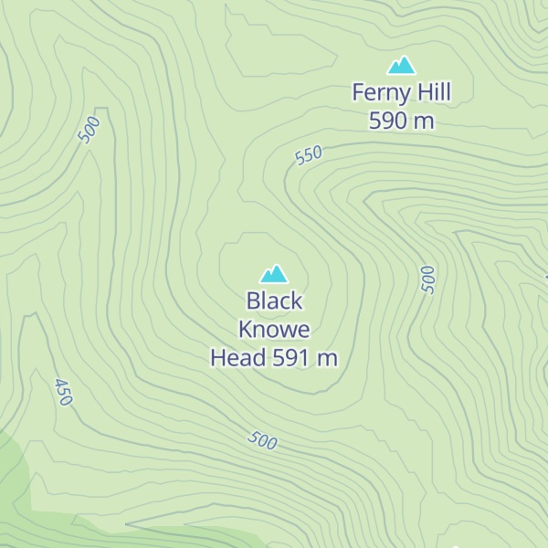 Map of Black Knowe Head