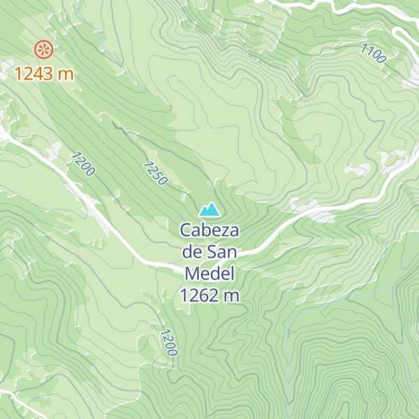 Map of Cabeza de San Medel