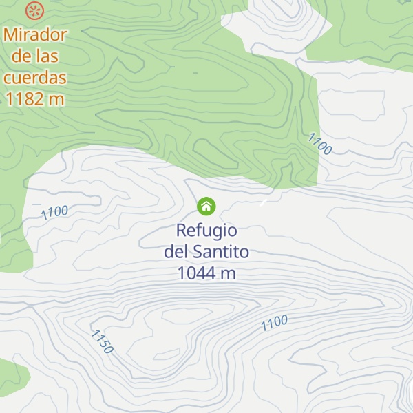 Map of Refugio del Santito