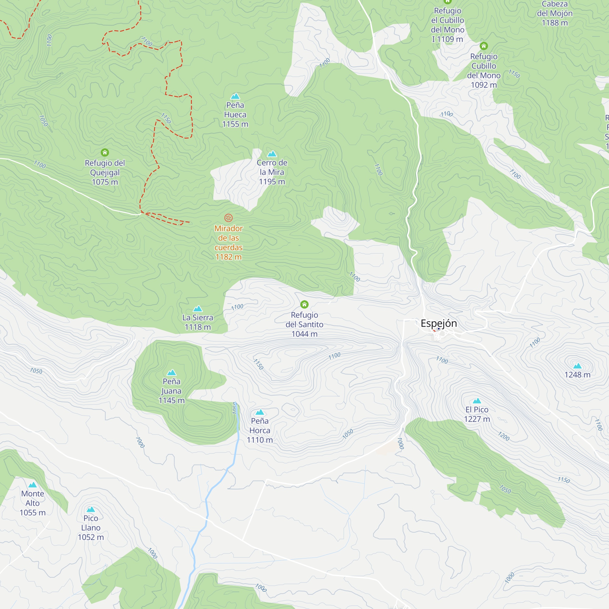 Refugio del Santito map