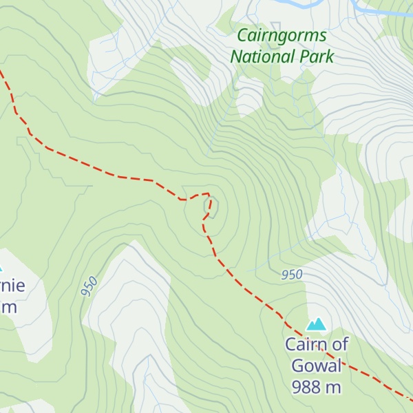 Map of Cairn Bannoch